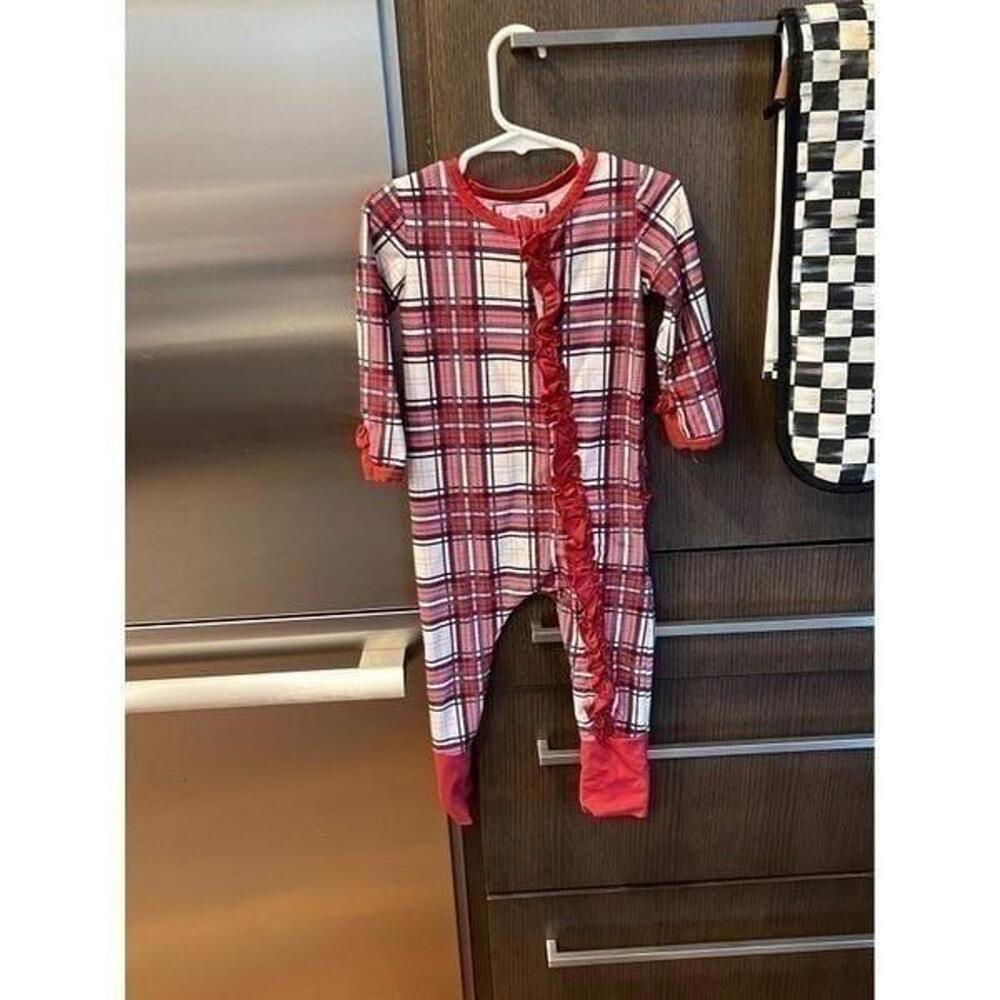 Sweethoney Buffalo plaid sleeper 2T‎